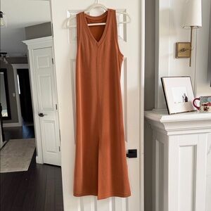 lululemon Washed Orange Maxi Racerback Dress